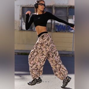 Free People Charmer Printed Utility Pants